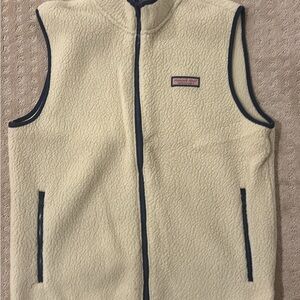Vineyard Vines Tan Fleece Vest